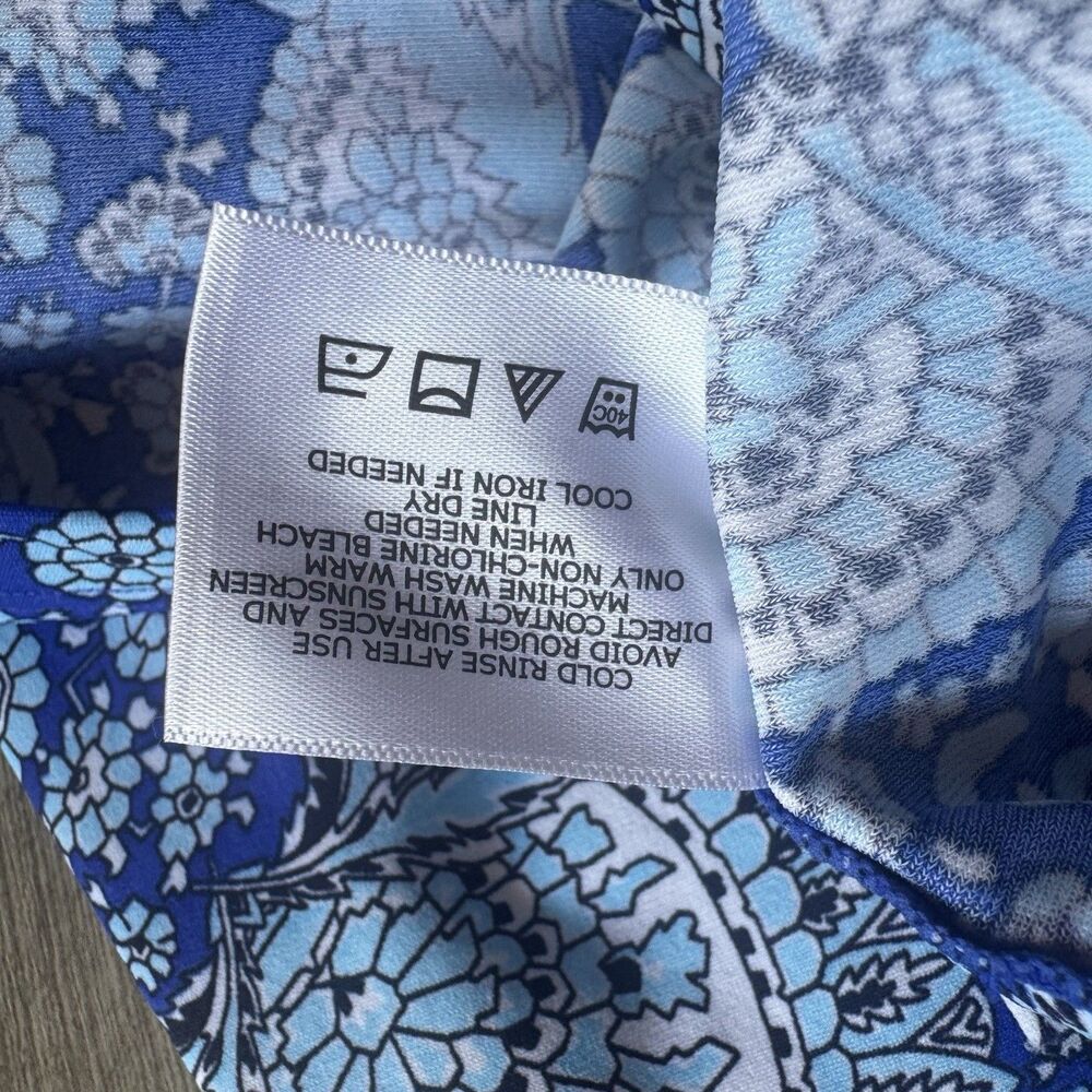 Coolibar Swim Dress Blue UPF 50 Plus Sun Protection XXS Long Sleeve Beach Shirt - Picture 11 of 13